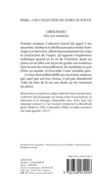 Produktbild: Crescendo : avis aux amateurs : essai litt&eacute;raire