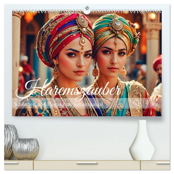 Haremszauber (hochwertiger Premium Wandkalender 2026 DIN A2 quer), Kunstdruck in Hochglanz