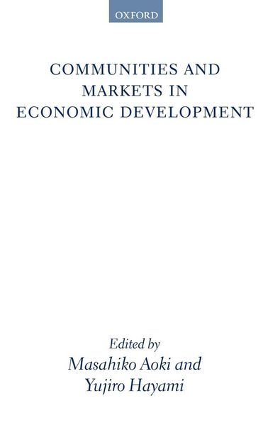 Produktbild: Communities and Markets in Economic Development