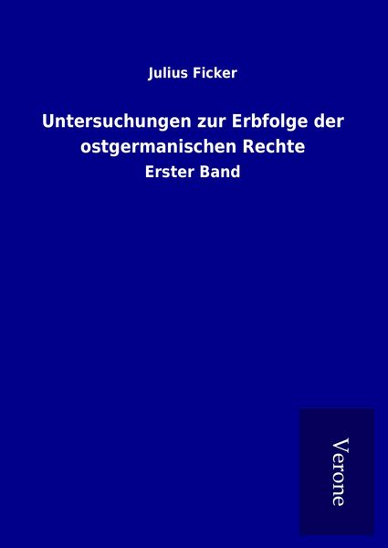 Produktbild: Untersuchungen zur Erbfolge der ostgermanischen Rechte