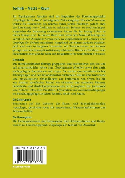 Produktbild: Technik - Macht - Raum