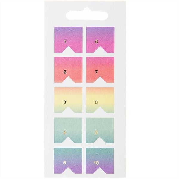 Produktbild: Stickerbuch, Register, Pastell Mix