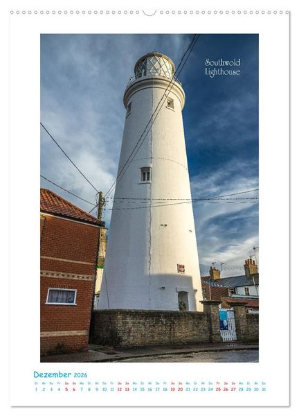 Produktbild: Leuchtt&uuml;rme an britischen K&uuml;sten (hochwertiger Premium Wandkalender 2026 DIN A2 hoch), Kunstdruck in Hochglanz