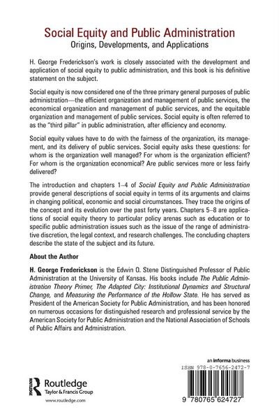 Produktbild: Social Equity and Public Administration