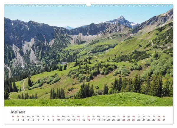 Produktbild: Bergerlebnisse im Tannheimer Tal (hochwertiger Premium Wandkalender 2026 DIN A2 quer), Kunstdruck in Hochglanz