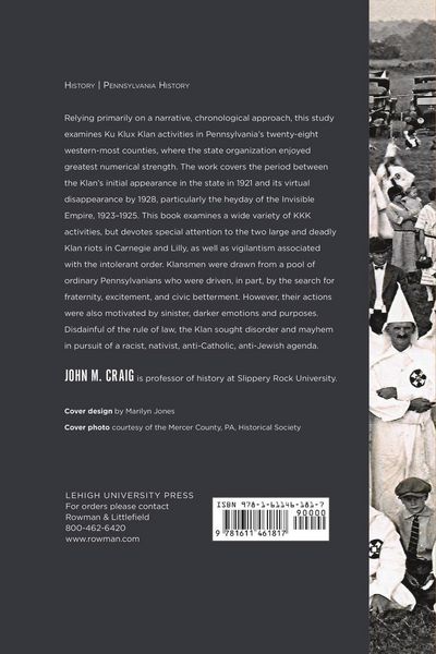 Produktbild: Ku Klux Klan in Western Pennsylvania, 1921-1928