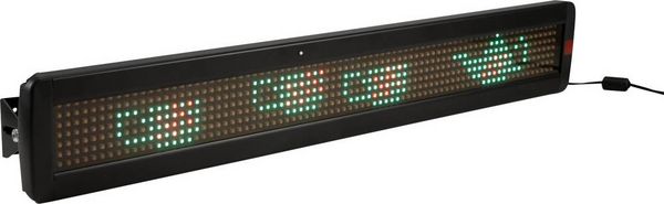 Produktbild: Eurolite ESN 7x80 LED-Laufschrift mit Fernbedienung RGB (B x H x T) 647 x 35 x 97mm