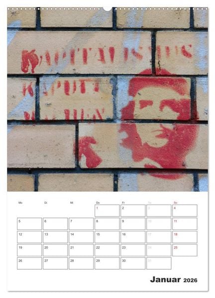 Produktbild: STENCIL ART 2026 - Schablonen Graffiti an H&auml;userfassaden / Planer (Wandkalender 2026 DIN A2 hoch), CALVENDO Monatskalender