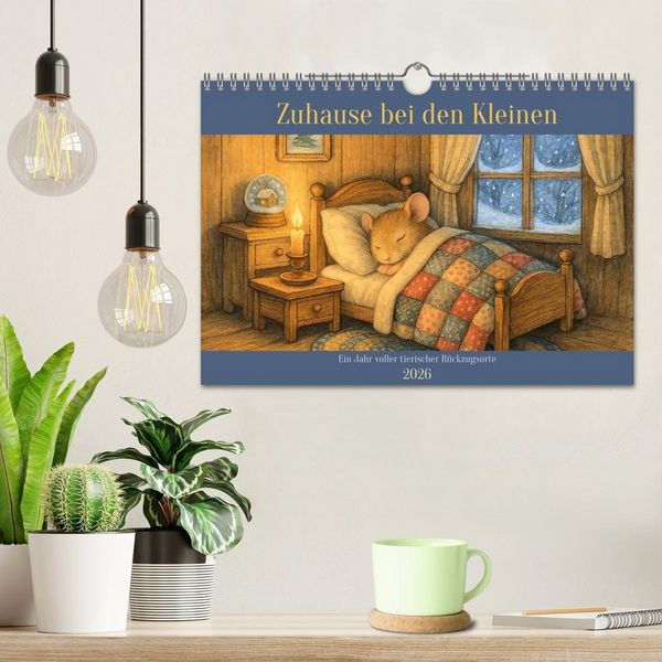 Produktbild: Zuhause bei den Kleinen. Ein Jahr voller tierischer R&uuml;ckzugsorte. (Wandkalender 2026 DIN A4 quer), CALVENDO Monatskalender