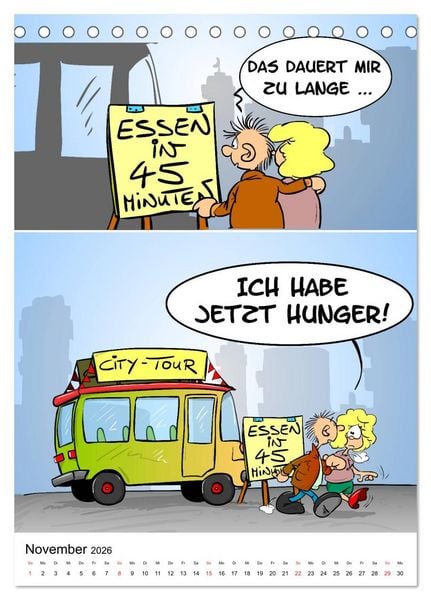 Produktbild: Trumix Cartoons - Nichts geht mehr (Tischkalender 2026 DIN A5 hoch), CALVENDO Monatskalender