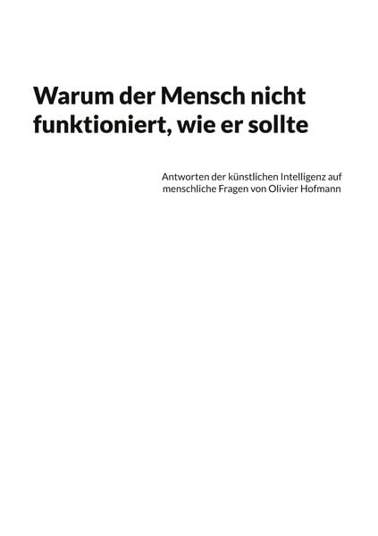 Produktbild: Warum der Mensch nicht funktioniert, wie er sollte