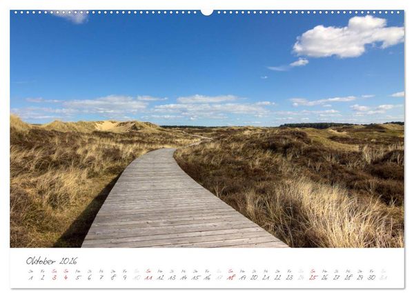 Produktbild: Amrum - Eine farbenfrohe Insellandschaft (hochwertiger Premium Wandkalender 2026 DIN A2 quer), Kunstdruck in Hochglanz