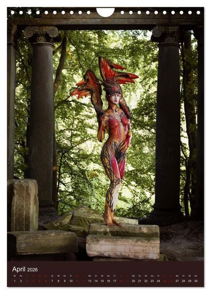 Produktbild: Bodypainting Adventures - Farbe auf nackter Haut (Wandkalender 2026 DIN A4 hoch), CALVENDO Monatskalender