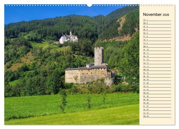Produktbild: Burgen in Italien (hochwertiger Premium Wandkalender 2026 DIN A2 quer), Kunstdruck in Hochglanz