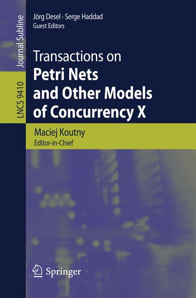 Produktbild: Transactions on Petri Nets and Other Models of Concurrency X