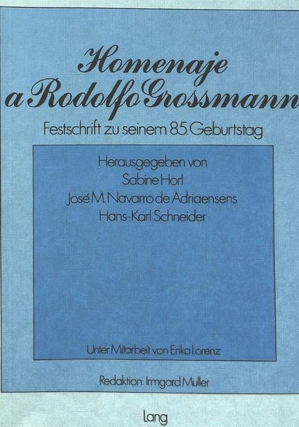 Produktbild: Homenaje a Rodolfo Grossmann