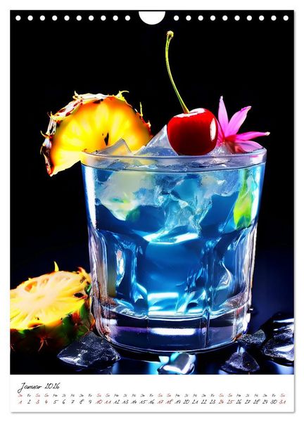 Produktbild: Mixology Meisterwerke (Wandkalender 2026 DIN A4 hoch), CALVENDO Monatskalender