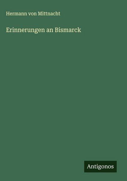 Produktbild: Erinnerungen an Bismarck