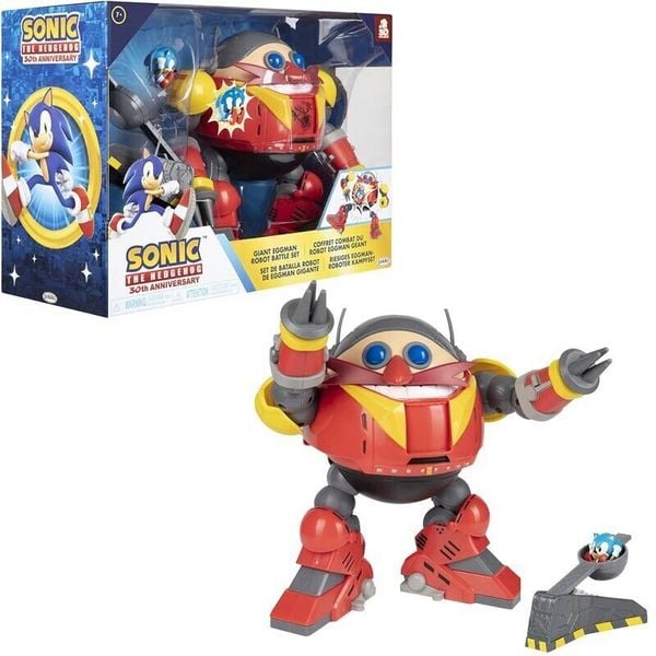 Produktbild: Sonic Riesen Dr. Eggmann Roboter Battle Set inkl. Figuren, 22 cm