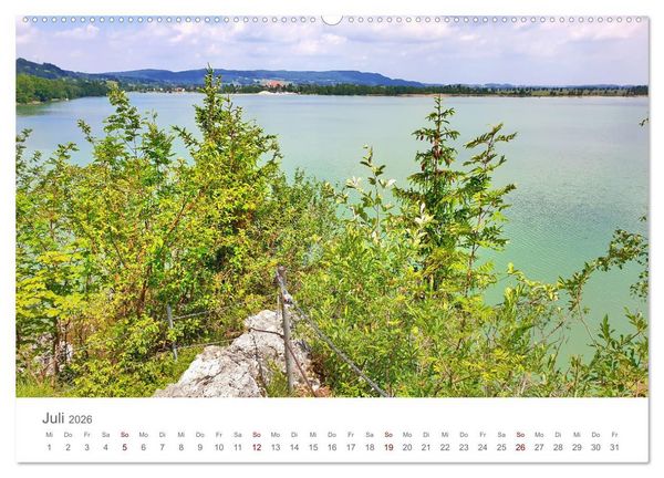 Produktbild: Kochelsee Impressionen - Ein Jahr in Bildern am Ufer der Stille (Wandkalender 2026 DIN A2 quer), CALVENDO Monatskalender