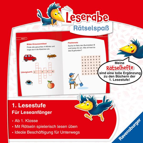 Produktbild: Leserabe R&auml;tselspa&szlig; - Abc-R&auml;tsel zum Lesenlernen (1. Lesestufe)