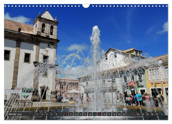 Produktbild: Salvador de Bahia &ndash; Br&eacute;sil (Calendrier mural 2026 DIN A3 vertical), CALVENDO calendrier mensuel