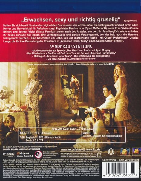 Produktbild: American Horror Story - Season 1 [3 BRs]