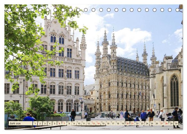 Produktbild: Sch&ouml;nste St&auml;dte in Belgien (Tischkalender 2026 DIN A5 quer), CALVENDO Monatskalender