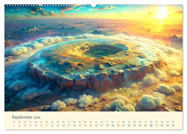 Produktbild: Nicht von diesem Planeten (hochwertiger Premium Wandkalender 2026 DIN A2 quer), Kunstdruck in Hochglanz