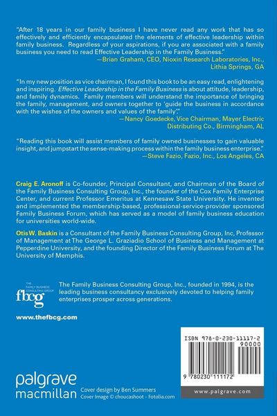 Produktbild: Effective Leadership in the Family Business