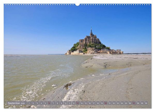 Produktbild: Le Mont-Saint-Michel - Sagenumwobener Klosterberg im Watt (Wandkalender 2026 DIN A2 quer), CALVENDO Monatskalender