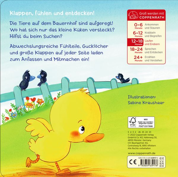 Produktbild: Mein erstes Gucklock-Fühlbuch: Kleines Küken, wo bist du?