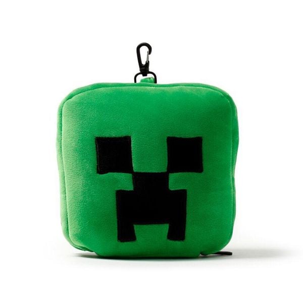 Produktbild: Relaxeazzz Pl&uuml;sch Minecraft Creeper Reisekissen & Schlafmask