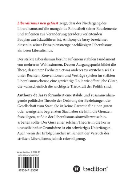 Produktbild: Liberalismus neu gefasst