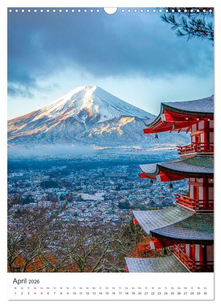 Produktbild: Japan - Die spannende Insel im Pazifik. (Wandkalender 2026 DIN A3 hoch), CALVENDO Monatskalender