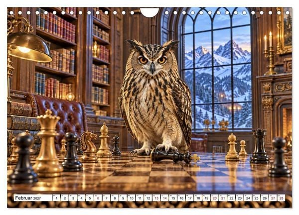 Produktbild: NICHT MEIN PROBLEM - Tiere mit Charakter (Wandkalender 2027 DIN A4 quer), CALVENDO Monatskalender