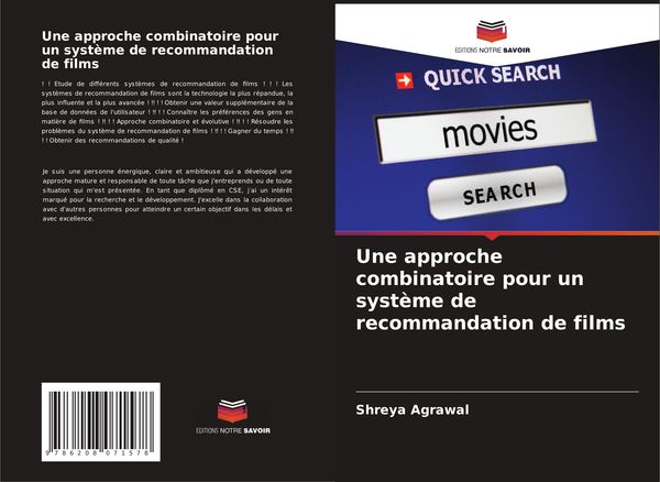 Produktbild: Une approche combinatoire pour un syst&egrave;me de recommandation de films