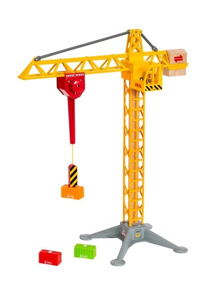 Produktbild: BRIO World - Gro&szlig;er Baukran mit Licht