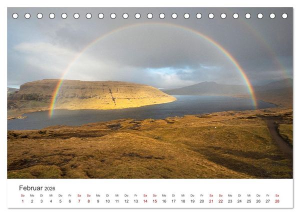 Produktbild: F&Auml;R&Ouml;ER INSELN - Herbstlichter (Tischkalender 2026 DIN A5 quer), CALVENDO Monatskalender