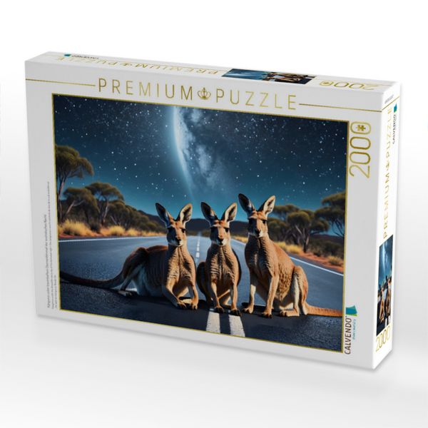 Produktbild: CALVENDO Puzzle K&auml;ngurus unter traumhaftem Sternenhimmel der australischen Nacht | 2000 Teile Lege-Gr&ouml;&szlig;e 90x67cm Foto-Puzzle f&uuml;r gl&uuml;ckliche Stunden