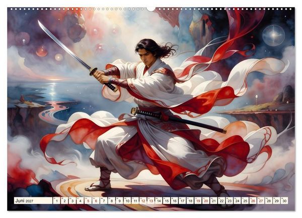 Produktbild: Im Schatten des Katana (hochwertiger Premium Wandkalender 2027 DIN A2 quer), Kunstdruck in Hochglanz