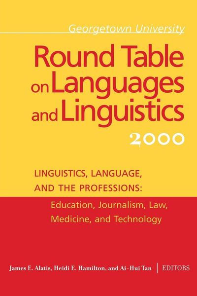 Produktbild: Georgetown University Round Table on Languages and Linguistics (GURT) 2000
