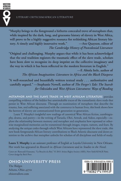 Produktbild: Metaphor and the Slave Trade in West African Literature