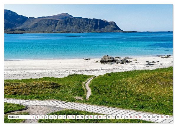Produktbild: Lofoten - Norwegische Trauminseln (Tischkalender 2026 DIN A5 quer), CALVENDO Monatskalender