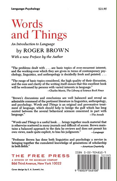 Produktbild: Words and Things