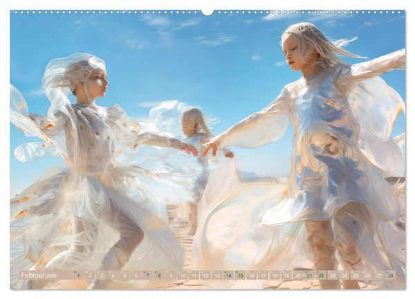 Produktbild: T&auml;nzer im surrealen Stil (Wandkalender 2026 DIN A2 quer), CALVENDO Monatskalender