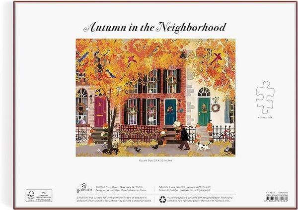 Produktbild: Autumn in the Neighborhood 1000 Piece Puzzle