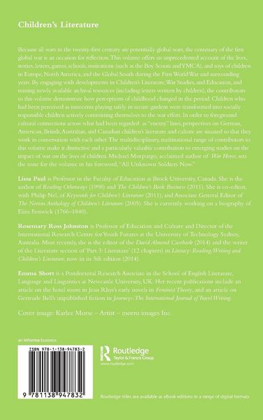 Produktbild: Children's Literature and Culture of the First World War
