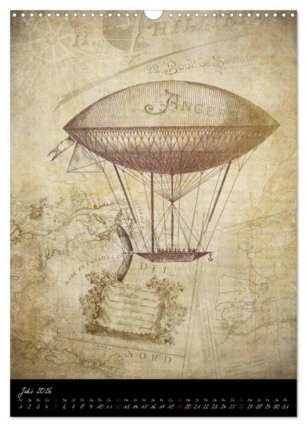 Produktbild: Vintage Welten (Wandkalender 2026 DIN A3 hoch), CALVENDO Monatskalender