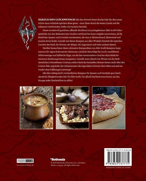 Produktbild: The Elder Scrolls: Das offizielle Kochbuch: Rezepte aus Himmelsrand, Morrowind und ganz Tamriel